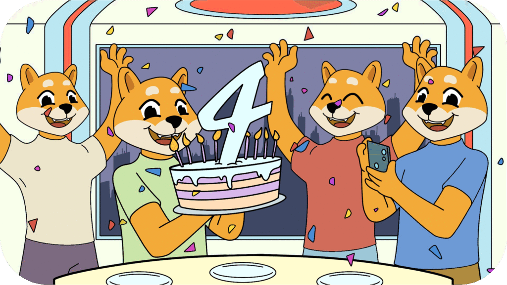 Shiba Inu at 4: Celebrating Growth, Innovation, and Impact