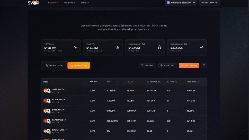 The New ShibaSwap: Simpler Tools, Smarter Trading