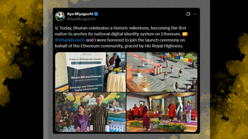 The Kingdom of Bhutan Now on the Blockchain
