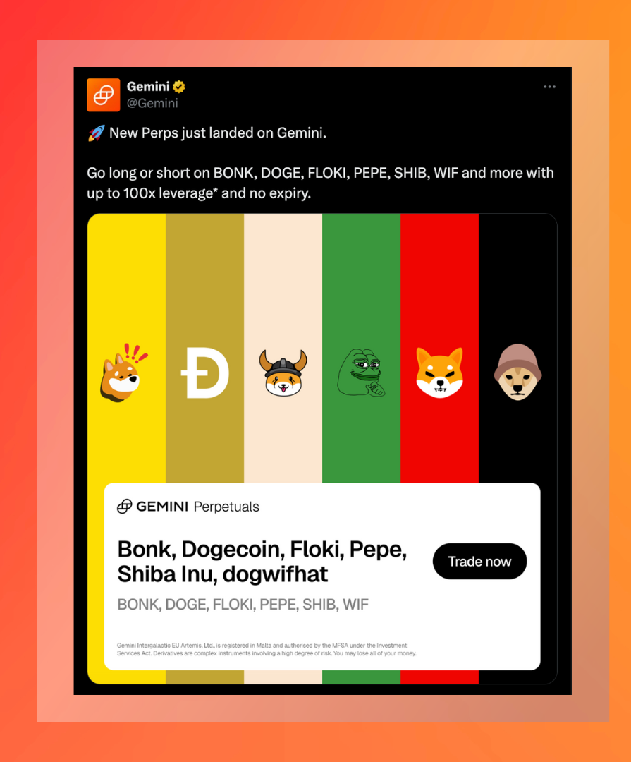 Gemini perpetuals